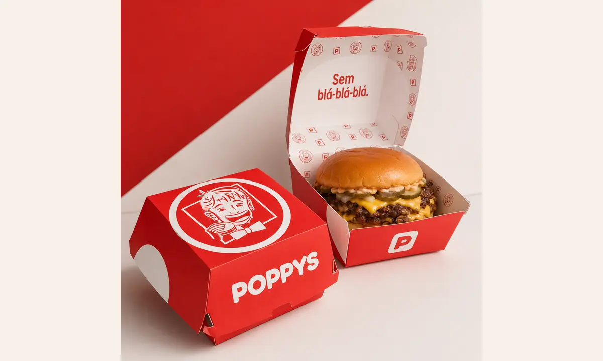 Sem blá-blá-blá: o que o vermelho, o branco e a mascote dizem sobre a POPPYS